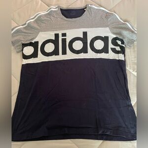 Adidas Gray and Navy T-Shirt
